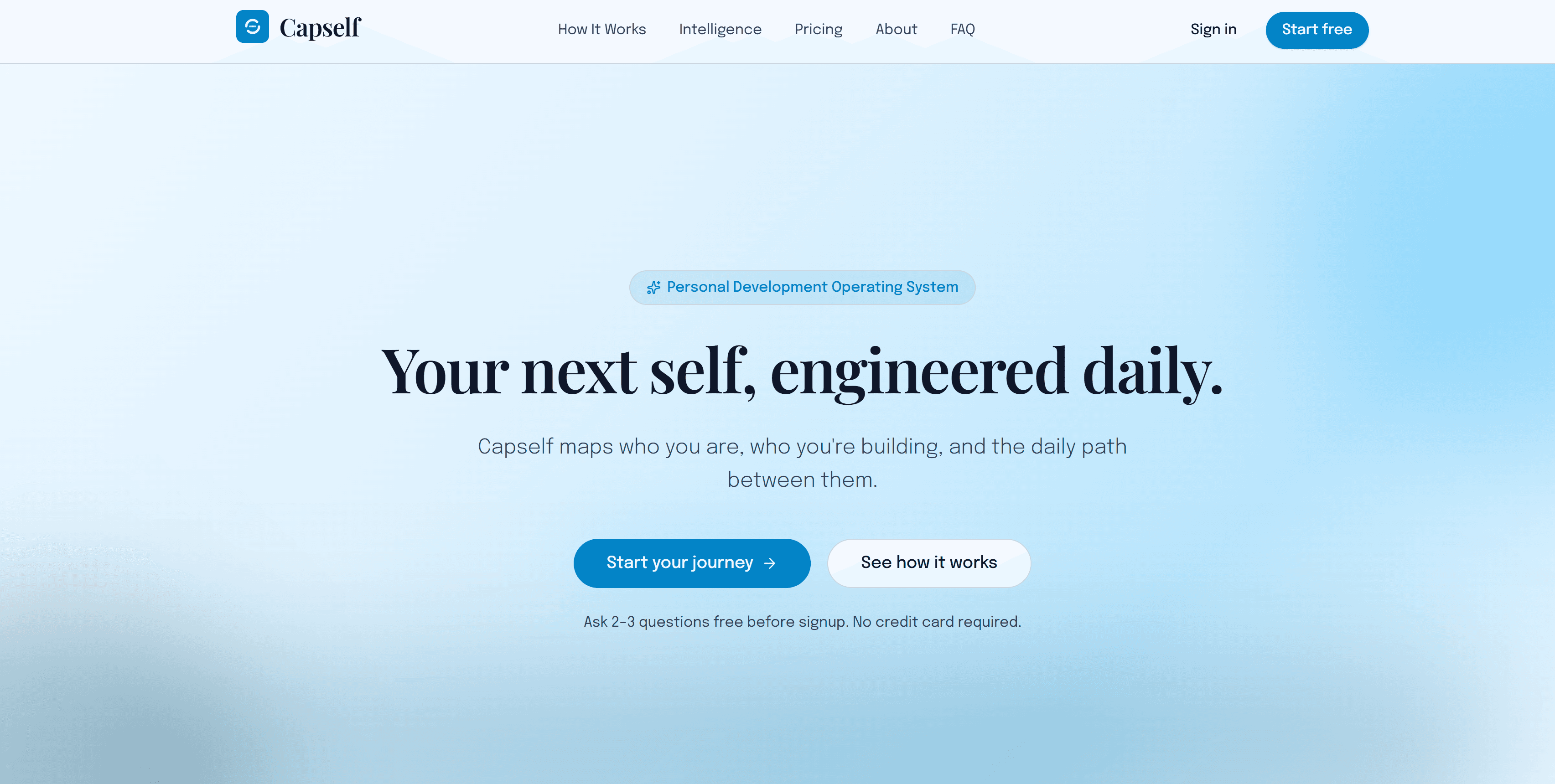 Capself product screenshot